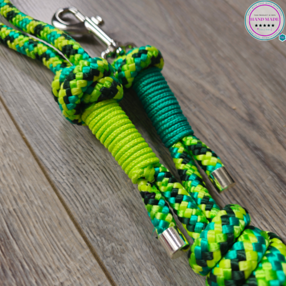Handmade Lead Rope – Gecko Green Lead | Tack & Tails
