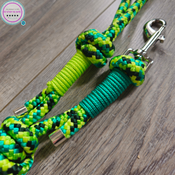 Handmade Lead Rope – Gecko Green Lead | Tack & Tails
