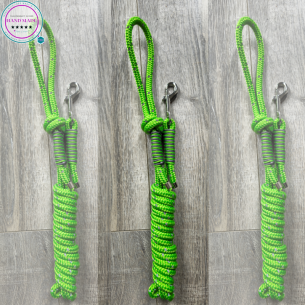 Handmade Lead Rope – Green Trot Code Lead | Tack & Tails 2