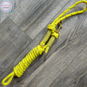 Handmade Lead Rope – Yield for Yellow Lead | Tack & Tails
