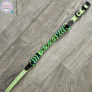 Handmade Dog Collar – Gecko Green Dog Collar | Tack & Tails