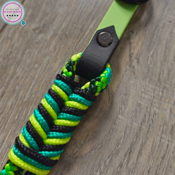 Handmade Dog Collar – Gecko Green Dog Collar | Tack & Tails