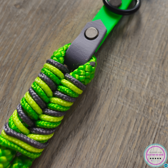 High-Vis Dog Collar – Green Trot Code Dog Collar | Tack & Tails