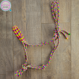 Handmade Rope Halter – Rainbow Pride | Tack & Tails