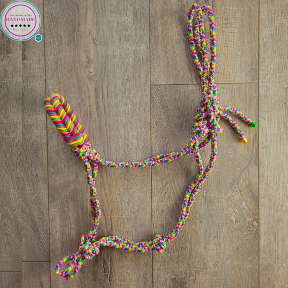Handmade Rope Halter – Rainbow Pride | Tack & Tails