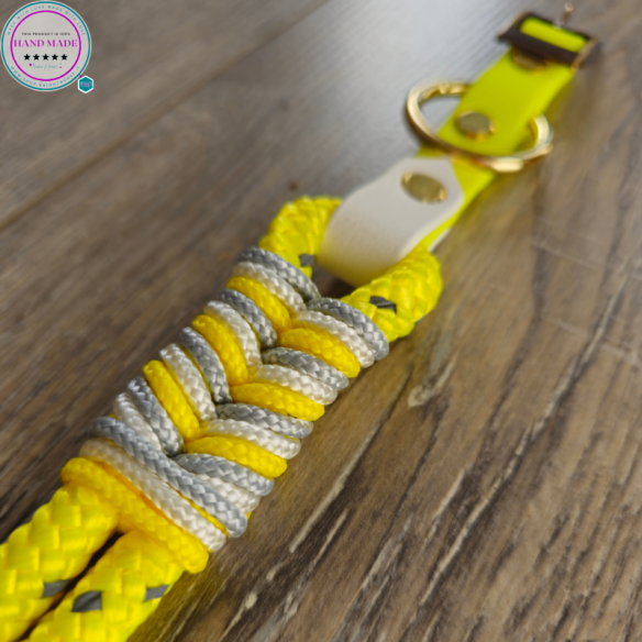 High-Vis Dog Collar – Yield for Yellow Dog Collar | Tack & Tails